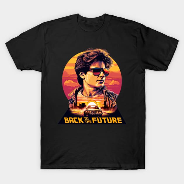 Marty's Time Machine T-Shirt by MaxDeSanje 